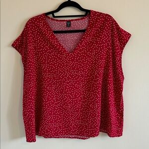 Plus - Polka Dot Blouse - 3X / 18